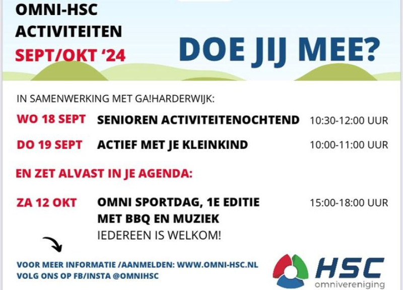 Activiteiten Sept/Okt '24