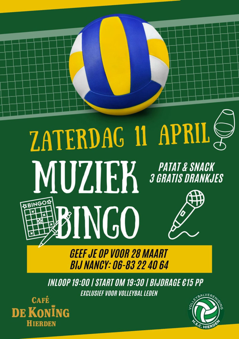 Muziekbingo bij OMNI-HSC